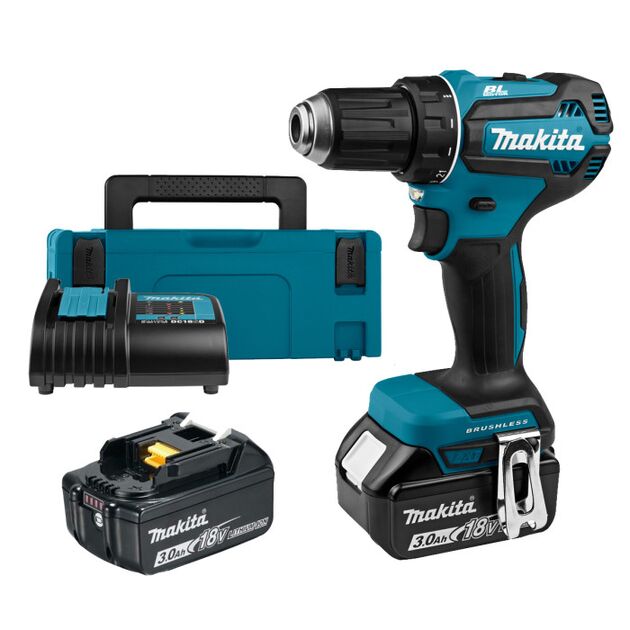 Makita Шурупокрут-дриль акумуляторний DDF485SFJ 18B 1х3А·год 27-50Нм 0-500·0-1900 об·хв кейс 1.7кг, фото , зображення 2 | SNABZHENIE.com.ua