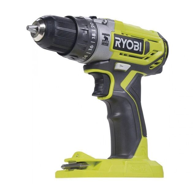 Ryobi Шурупокрут-дриль ударний акумуляторний ONE+ R18PD2-215G 18В 1х1.5А·год ЗП 40Нм 400·1350об·хв 1кг, фото , зображення 5 | SNABZHENIE.com.ua Ryobi Шурупокрут-дриль ударний акумуляторний ONE+ R18PD2-215G 18В 1х1.5А·год ЗП 40Нм 400·1350об·хв 1кг, фото , зображення 5 | SNABZHENIE.com.ua