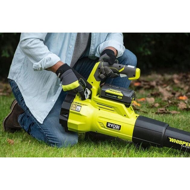 Ryobi Повітродув садовий акумуляторний Max Power RY36BLXA-140P 36В акб 1х4А·год ЗП 176км/год 3.5кг, фото , изображение 10 | SNABZHENIE.com.ua Ryobi Повітродув садовий акумуляторний Max Power RY36BLXA-140P 36В акб 1х4А·год ЗП 176км/год 3.5кг, фото , изображение 10 | SNABZHENIE.com.ua