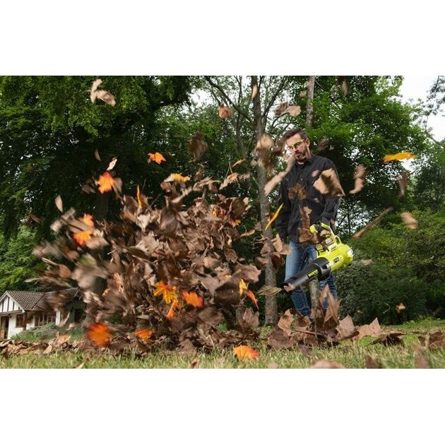 Ryobi Повітродув садовий акумуляторний Max Power RY36BLXA-140P 36В акб 1х4А·год ЗП 176км/год 3.5кг, фото , изображение 7 | SNABZHENIE.com.ua Ryobi Повітродув садовий акумуляторний Max Power RY36BLXA-140P 36В акб 1х4А·год ЗП 176км/год 3.5кг, фото , изображение 7 | SNABZHENIE.com.ua
