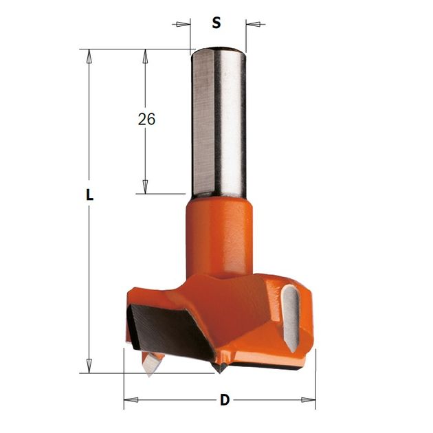 Сверло чашечне коротке 35 x 57,5 мм, хвостовик 10 мм CMT (317.350.11), фото  | SNABZHENIE.com.ua