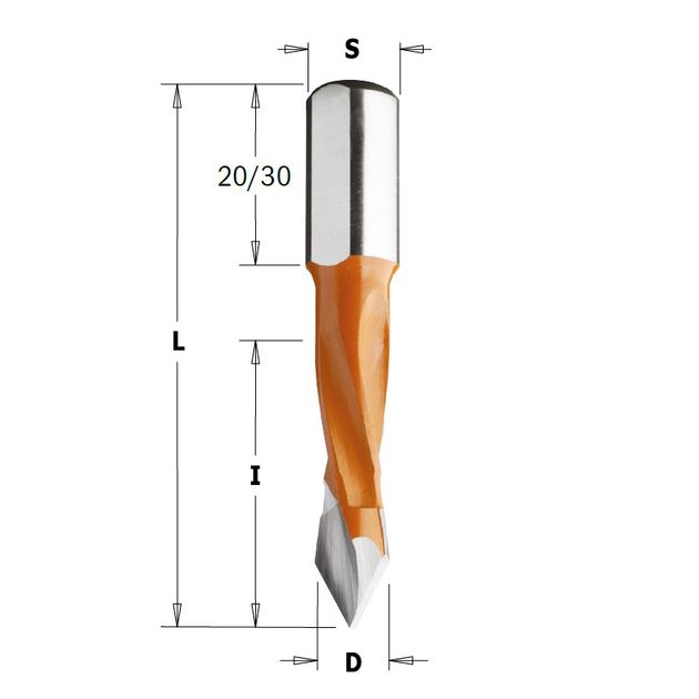 Сверло 4-канавки 9x40x70 мм, хвостовик 10 мм CMT (375.090.11), фото  | SNABZHENIE.com.ua