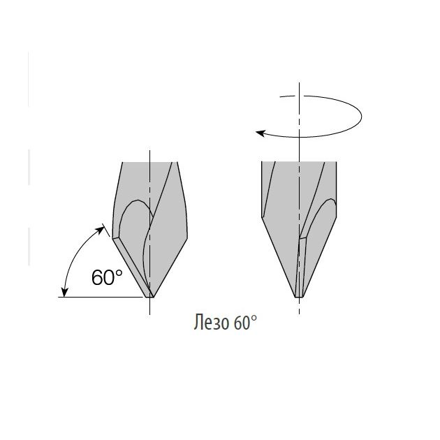 Сверло ліве для наскрізних отворів з зенкером 10 x 35 x 70 мм, хвостовик 10 мм CMT (378.102.12), фото , зображення 2 | SNABZHENIE.com.ua
