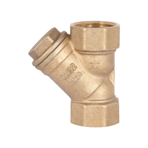 Фильтр косой Icma №50 грубой очистки 1 1/4"ВВ латунный 83050AG05, фото  | SNABZHENIE.com.ua