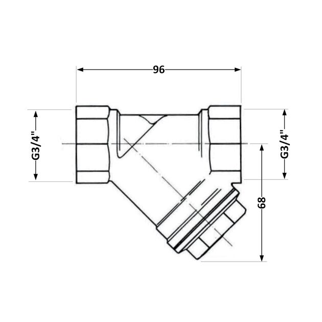 Фильтр косой Icma №50 грубой очистки 1 1/4"ВВ латунный 83050AG05, фото , зображення 2 | SNABZHENIE.com.ua Фильтр косой Icma №50 грубой очистки 1 1/4"ВВ латунный 83050AG05, фото , зображення 2 | SNABZHENIE.com.ua