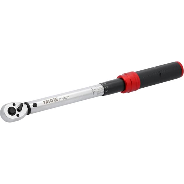 Ключ динамометричний YATO : квадрат 3/8", F= 10- 120 Нм, L= 390-405 мм [10], фото  | SNABZHENIE.com.ua