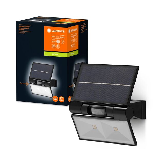 Світильник автономний LEDVANCE ENDURA STYLE SOLAR DOUBLE 2Вт 3000К 380Лм IP44 чорний, фото , изображение 6 | SNABZHENIE.com.ua Світильник автономний LEDVANCE ENDURA STYLE SOLAR DOUBLE 2Вт 3000К 380Лм IP44 чорний, фото , изображение 6 | SNABZHENIE.com.ua