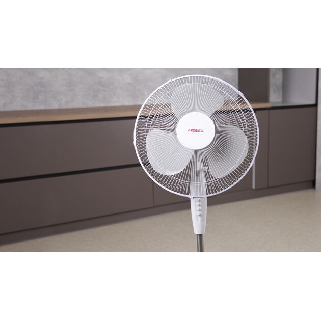 Вентилятор ARDESTO підлоговий, 40см, 45Вт, опора хрестовина, білий, фото , изображение 8 | SNABZHENIE.com.ua Вентилятор ARDESTO підлоговий, 40см, 45Вт, опора хрестовина, білий, фото , изображение 8 | SNABZHENIE.com.ua
