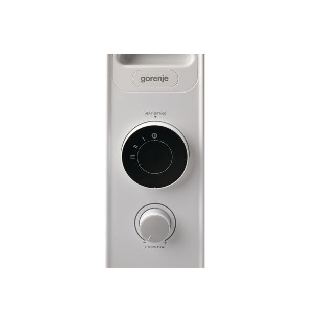 Обігрівач оливний Gorenje, 15м2, 2000Вт, мех. упр-ння, 9 секцій, білий, фото , изображение 4 | SNABZHENIE.com.ua Обігрівач оливний Gorenje, 15м2, 2000Вт, мех. упр-ння, 9 секцій, білий, фото , изображение 4 | SNABZHENIE.com.ua