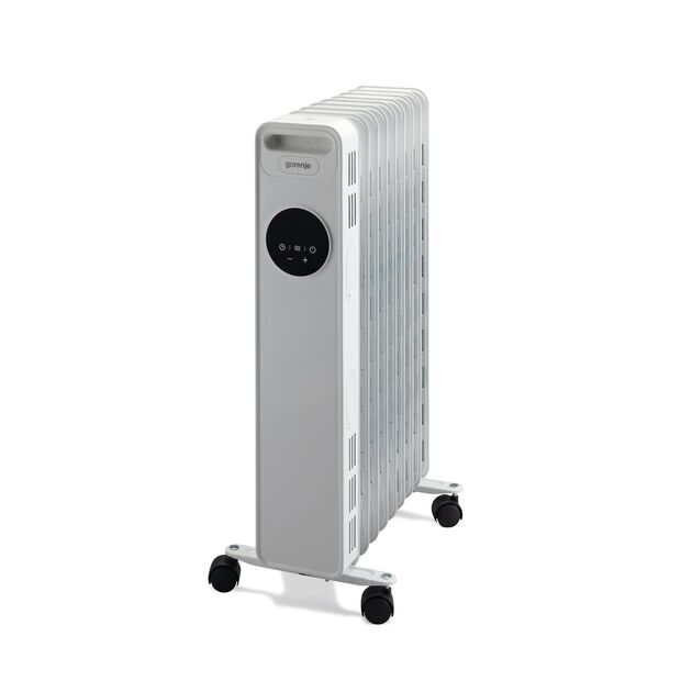 Обігрівач оливний Gorenje, 15м2, 2000Вт, електр. упр-ння, 9 секцій, пульт ДК, білий, фото , изображение 2 | SNABZHENIE.com.ua Обігрівач оливний Gorenje, 15м2, 2000Вт, електр. упр-ння, 9 секцій, пульт ДК, білий, фото , изображение 2 | SNABZHENIE.com.ua