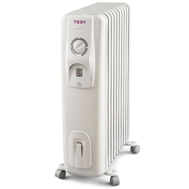 Обігрівач оливний TESY CC 2510 E05 R, 28м2, 2500Вт, мех. упр-ння, 10 секцій, білий, фото  | SNABZHENIE.com.ua