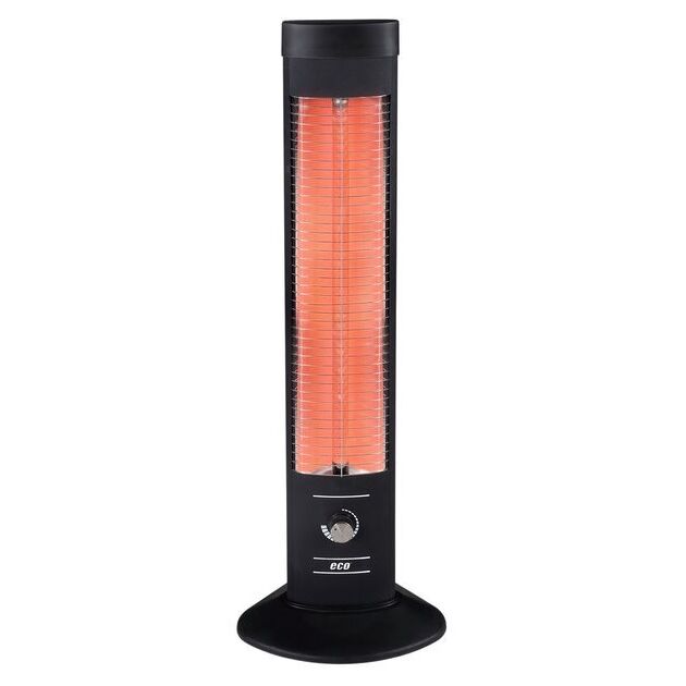 Обігрівач інфрачервоний UFO фламентін, 24м2, 2000Вт, мех. упр-ння, колонного типу, чорний, фото , изображение 2 | SNABZHENIE.com.ua