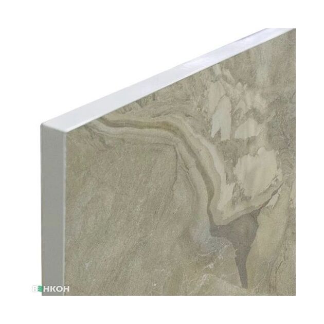 Керамічна панель TEPLOCERAMIC ІЧ + конвекція, 20м2, 1000Вт, електр. упр-ння, 120 х 60см, терморегулятор, мармур, фото , изображение 5 | SNABZHENIE.com.ua