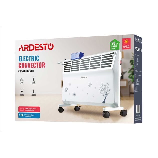 Конвектор ARDESTO, 20м2, 2000Вт, мех. упр-ння, відкритий нагрів. елемент, сушка, білий, фото , изображение 10 | SNABZHENIE.com.ua Конвектор ARDESTO, 20м2, 2000Вт, мех. упр-ння, відкритий нагрів. елемент, сушка, білий, фото , изображение 10 | SNABZHENIE.com.ua