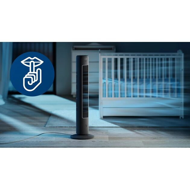 Вентилятор Philips колонний, 110см, 40Вт, пульт ДК, дисплей, графіт, фото , изображение 8 | SNABZHENIE.com.ua Вентилятор Philips колонний, 110см, 40Вт, пульт ДК, дисплей, графіт, фото , изображение 8 | SNABZHENIE.com.ua