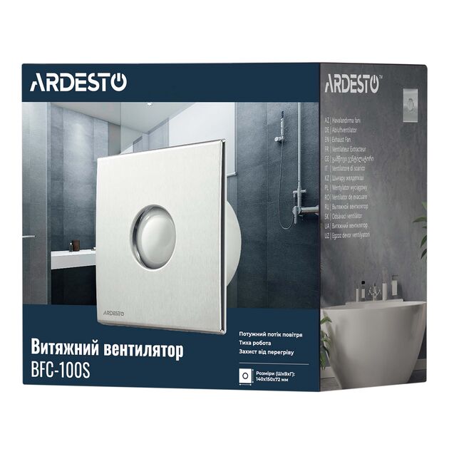 Витяжний вентилятор Ardesto 15 Вт, 70 м3/г, 2400 об./хв., 30 дБ, cріблястий, фото , изображение 9 | SNABZHENIE.com.ua Витяжний вентилятор Ardesto 15 Вт, 70 м3/г, 2400 об./хв., 30 дБ, cріблястий, фото , изображение 9 | SNABZHENIE.com.ua