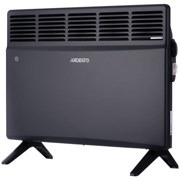 Конвектор електричний ARDESTO CH-1500MCA, 1500 Вт, 15 м2, закритий нагрів. елемент, IP24, мех. керування, антрацит матовий, фото  | SNABZHENIE.com.ua