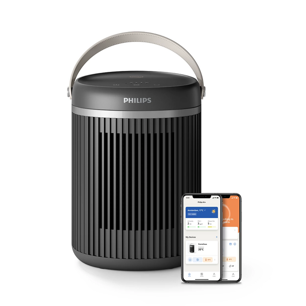 Тепловентилятор Philips Series 3000, 20м2, 2000Вт, електр. упр-ння, керамич.нагрів.елемент, Wi-Fi, темно-сірий, фото , изображение 2 | SNABZHENIE.com.ua Тепловентилятор Philips Series 3000, 20м2, 2000Вт, електр. упр-ння, керамич.нагрів.елемент, Wi-Fi, темно-сірий, фото , изображение 2 | SNABZHENIE.com.ua