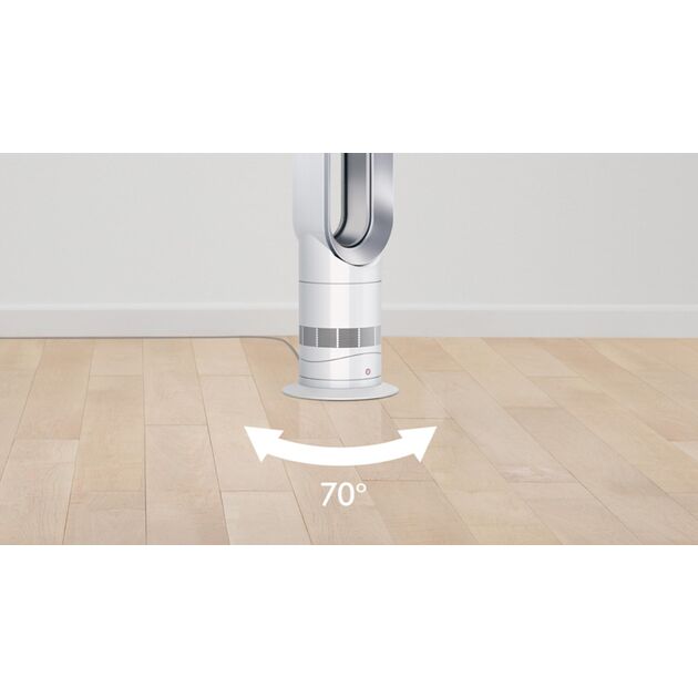 Тепловентилятор Dyson AM09 Hot+Cool Jet Focus 30 м2, 2000Вт, електронне упр-ння, пульт ДК, білий, фото , изображение 7 | SNABZHENIE.com.ua