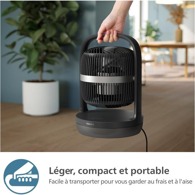 Вентилятор Philips настільний Series 3000, 22см, 27Вт, таймер, поворот 180, чорний, фото , изображение 8 | SNABZHENIE.com.ua Вентилятор Philips настільний Series 3000, 22см, 27Вт, таймер, поворот 180, чорний, фото , изображение 8 | SNABZHENIE.com.ua
