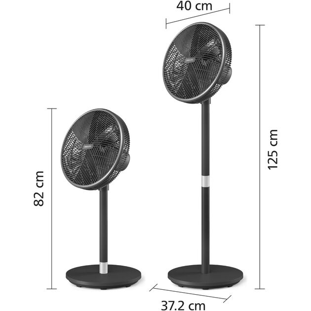 Вентилятор Philips підлоговий Series 3000, 40см, 48Вт, керування через смартфон, регулювання висоти, чорний, фото , изображение 3 | SNABZHENIE.com.ua Вентилятор Philips підлоговий Series 3000, 40см, 48Вт, керування через смартфон, регулювання висоти, чорний, фото , изображение 3 | SNABZHENIE.com.ua