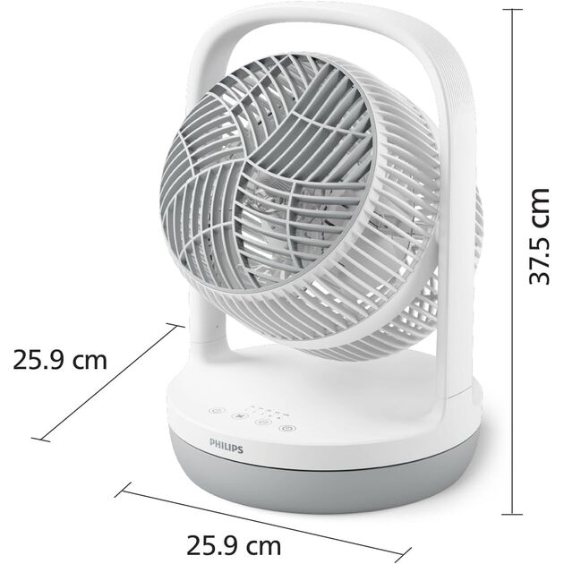 Вентилятор Philips настільний Series 2000, 22см, 28Вт, таймер, поворот 180, білий, фото , изображение 3 | SNABZHENIE.com.ua Вентилятор Philips настільний Series 2000, 22см, 28Вт, таймер, поворот 180, білий, фото , изображение 3 | SNABZHENIE.com.ua
