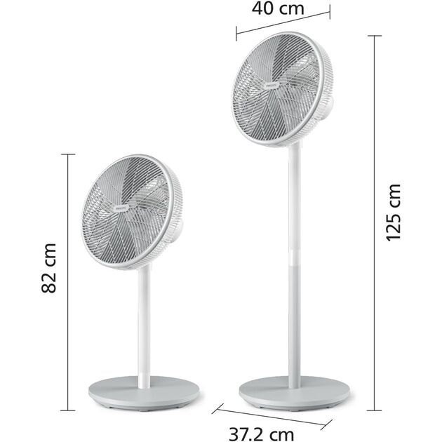Вентилятор Philips підлоговий Series 2000, 40см, 48Вт, таймер, поворот 180, білий, фото , изображение 3 | SNABZHENIE.com.ua Вентилятор Philips підлоговий Series 2000, 40см, 48Вт, таймер, поворот 180, білий, фото , изображение 3 | SNABZHENIE.com.ua