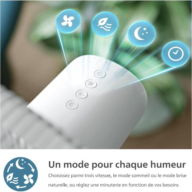 Вентилятор Philips підлоговий Series 2000, 40см, 48Вт, таймер, поворот 180, білий, фото , изображение 8 | SNABZHENIE.com.ua Вентилятор Philips підлоговий Series 2000, 40см, 48Вт, таймер, поворот 180, білий, фото , изображение 8 | SNABZHENIE.com.ua