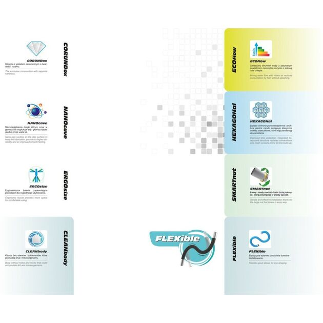 Змішувач води FALA "FLEXIBLE STEELY" для раковини з гнучкою чорною лійкою [10], фото , зображення 3 | SNABZHENIE.com.ua