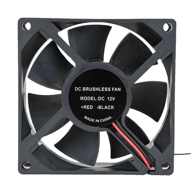 Вентилятор DC 80x80x25, 12V, фото , изображение 2 | SNABZHENIE.com.ua