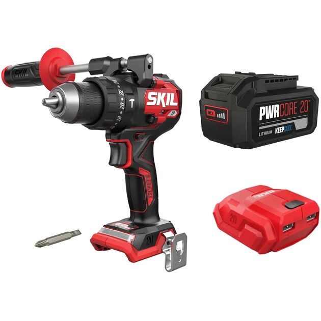 Шурупокрут-дриль ударний акумуляторний SKIL 3085 CA XP 20В 1х5А·год 130Нм 600·2100об·хв 1.65кг, фото  | SNABZHENIE.com.ua