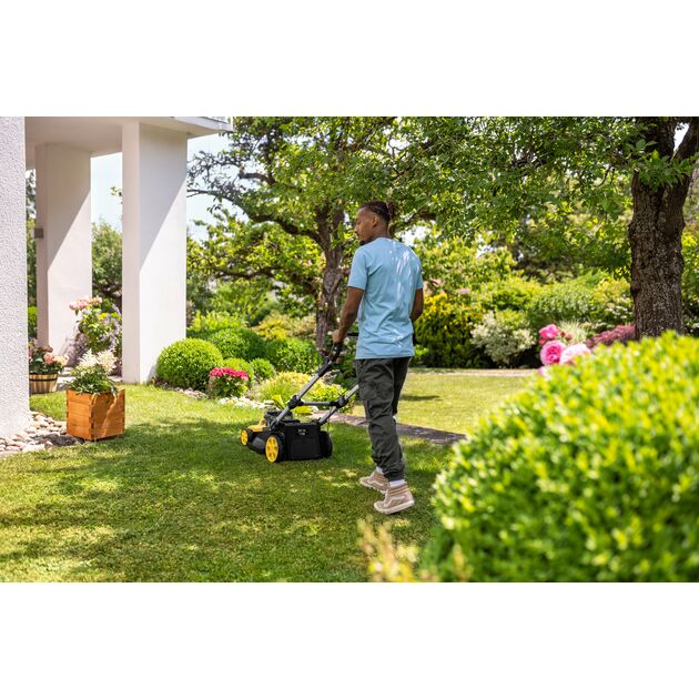 Газонокосарка акумуляторна Karcher LMO 5-18 Dual Battery Set 36В (18В+18В) акб 2х5А·год 41см 25-70см до 550м.кв, фото , изображение 5 | SNABZHENIE.com.ua Газонокосарка акумуляторна Karcher LMO 5-18 Dual Battery Set 36В (18В+18В) акб 2х5А·год 41см 25-70см до 550м.кв, фото , изображение 5 | SNABZHENIE.com.ua
