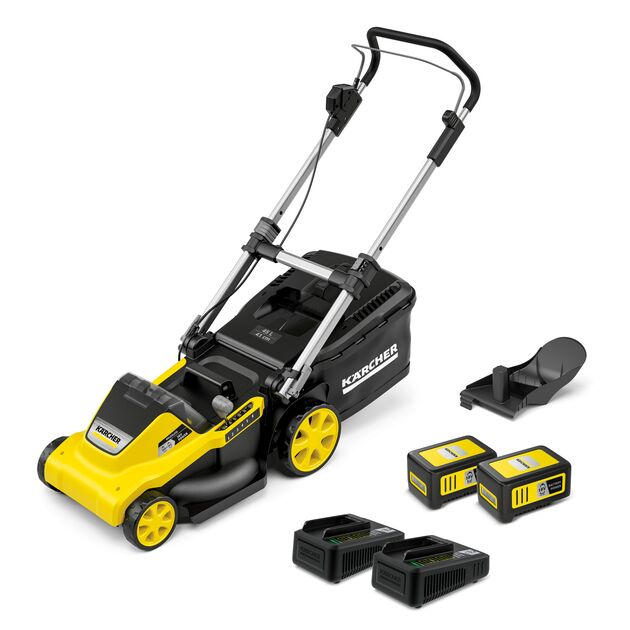Газонокосарка акумуляторна Karcher LMO 5-18 Dual Battery Set 36В (18В+18В) акб 2х5А·год 41см 25-70см до 550м.кв, фото , изображение 2 | SNABZHENIE.com.ua Газонокосарка акумуляторна Karcher LMO 5-18 Dual Battery Set 36В (18В+18В) акб 2х5А·год 41см 25-70см до 550м.кв, фото , изображение 2 | SNABZHENIE.com.ua