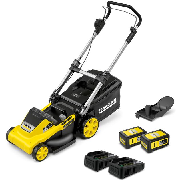 Газонокосарка акумуляторна Karcher LMO 5-18 Dual Battery Set 36В (18В+18В) акб 2х5А·год 41см 25-70см до 550м.кв, фото  | SNABZHENIE.com.ua