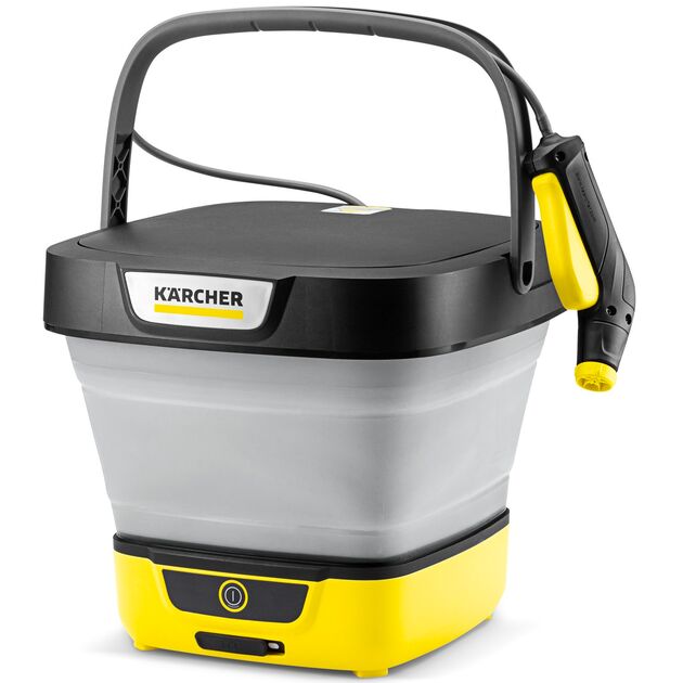 Мінімийка низького тиску акумуляторна Karcher OC 3 Foldable, 120л/год, шланг 1.8м, бак для води 8л, вага 2.2кг, USB-C, фото  | SNABZHENIE.com.ua