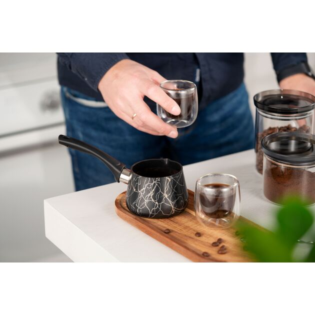 Турка Ardesto Black Mars, 0.5л, алюміній, бакеліт, чорний, фото , зображення 8 | SNABZHENIE.com.ua Турка Ardesto Black Mars, 0.5л, алюміній, бакеліт, чорний, фото , зображення 8 | SNABZHENIE.com.ua