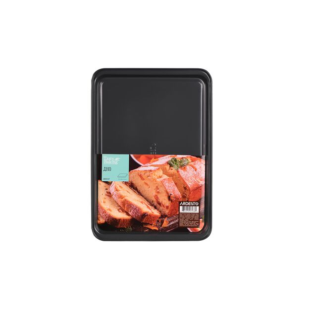 Деко Ardesto Tasty baking, 37x26x1.6см, вуглецева сталь, сіро-блакитний, фото , изображение 3 | SNABZHENIE.com.ua Деко Ardesto Tasty baking, 37x26x1.6см, вуглецева сталь, сіро-блакитний, фото , изображение 3 | SNABZHENIE.com.ua