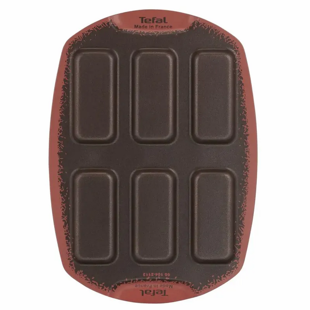 Деко Tefal PerfectBake, 6 форм, прямокутний, 21х29см, алюміній, коричневий, фото , изображение 6 | SNABZHENIE.com.ua Деко Tefal PerfectBake, 6 форм, прямокутний, 21х29см, алюміній, коричневий, фото , изображение 6 | SNABZHENIE.com.ua