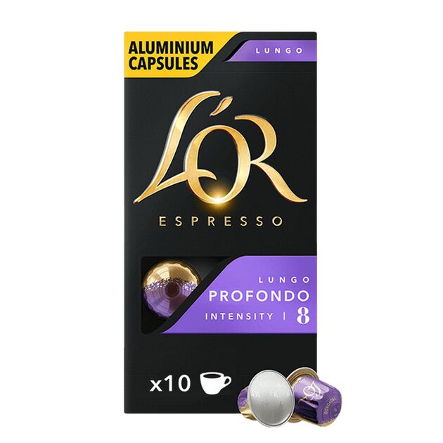Кава L`OR капсули  Lungo Profondo, 100% арабіка, 10шт, Nespresso, фото , изображение 2 | SNABZHENIE.com.ua Кава L`OR капсули  Lungo Profondo, 100% арабіка, 10шт, Nespresso, фото , изображение 2 | SNABZHENIE.com.ua