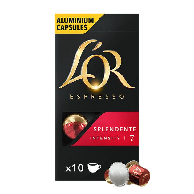 Кава L`OR капсули  Espresso Splendente, 100% арабіка, 10шт, Nespresso, фото , изображение 2 | SNABZHENIE.com.ua Кава L`OR капсули  Espresso Splendente, 100% арабіка, 10шт, Nespresso, фото , изображение 2 | SNABZHENIE.com.ua