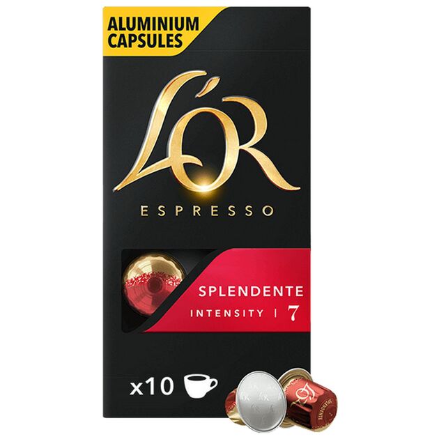 Кава L`OR капсули  Espresso Splendente, 100% арабіка, 10шт, Nespresso, фото  | SNABZHENIE.com.ua