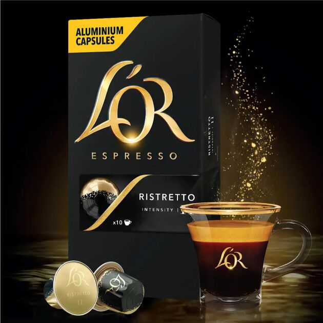 Кава L`OR капсули  Espresso Ristretto, 100% арабіка, Nespresso, фото , изображение 5 | SNABZHENIE.com.ua Кава L`OR капсули  Espresso Ristretto, 100% арабіка, Nespresso, фото , изображение 5 | SNABZHENIE.com.ua