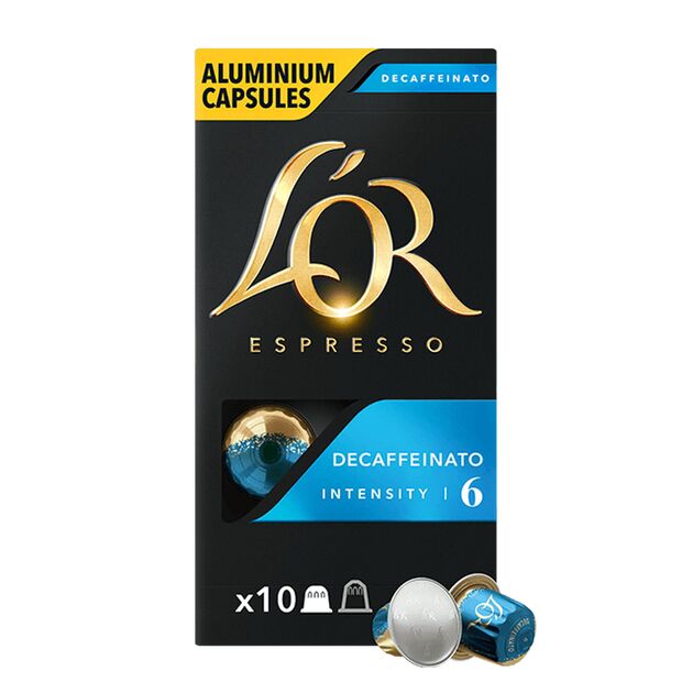 Кава L`OR капсули  Espresso Decaffeinato, 100% арабіка, 10шт, Nespresso, без кофеїну, фото , изображение 2 | SNABZHENIE.com.ua Кава L`OR капсули  Espresso Decaffeinato, 100% арабіка, 10шт, Nespresso, без кофеїну, фото , изображение 2 | SNABZHENIE.com.ua
