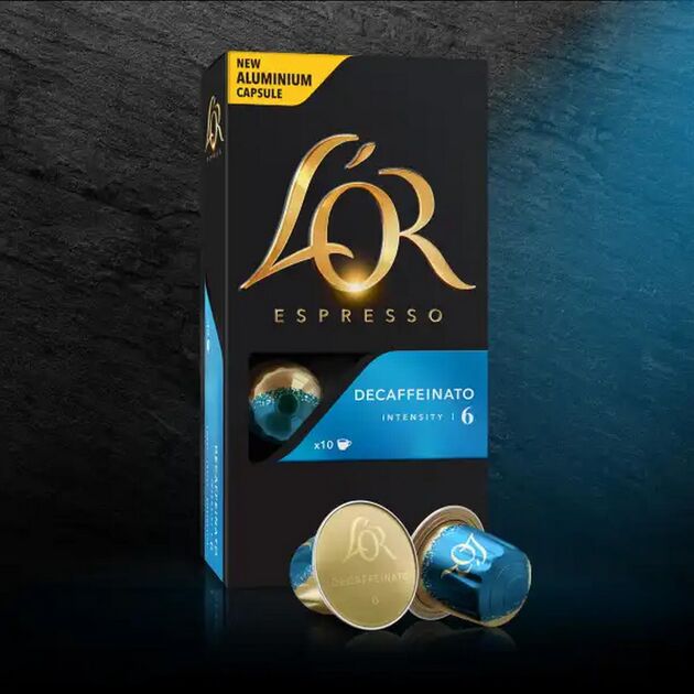 Кава L`OR капсули  Espresso Decaffeinato, 100% арабіка, 10шт, Nespresso, без кофеїну, фото , изображение 5 | SNABZHENIE.com.ua Кава L`OR капсули  Espresso Decaffeinato, 100% арабіка, 10шт, Nespresso, без кофеїну, фото , изображение 5 | SNABZHENIE.com.ua