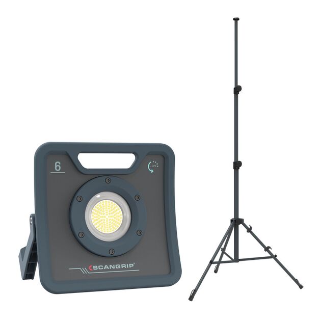 Прожектор переносной 6000 lumen NOVA 6 + TRIPOD 3M  for Life SCANGRIP, фото  | SNABZHENIE.com.ua