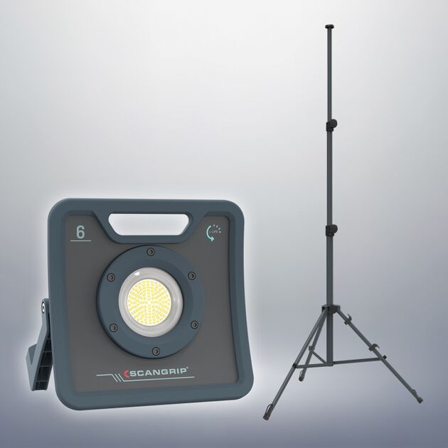 Прожектор переносной 6000 lumen NOVA 6 + TRIPOD 3M  for Life SCANGRIP, фото , изображение 2 | SNABZHENIE.com.ua Прожектор переносной 6000 lumen NOVA 6 + TRIPOD 3M  for Life SCANGRIP, фото , изображение 2 | SNABZHENIE.com.ua