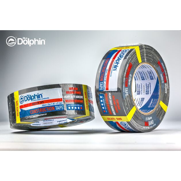 Армированная лента (скотч) 48мм х 25м Blue Dolphin супер прочная Goliath Extra Strong, фото  | SNABZHENIE.com.ua