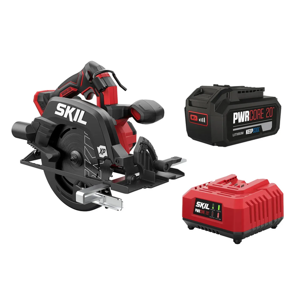 Пила дискова акумуляторна SKIL 3571 CA XP безщіткова 20В 1х5А·год 184мм 2.95кг, фото , изображение 2 | SNABZHENIE.com.ua Пила дискова акумуляторна SKIL 3571 CA XP безщіткова 20В 1х5А·год 184мм 2.95кг, фото , изображение 2 | SNABZHENIE.com.ua
