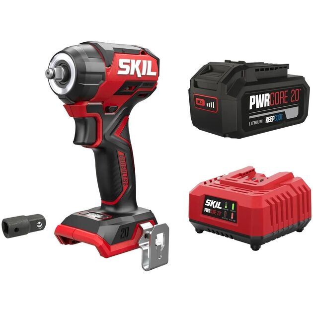 Гайковерт ударний SKIL 3265 CA Compact безщітковий 20В 1х5А·год до 2850об·хв 250Нм 0.9кг, фото  | SNABZHENIE.com.ua