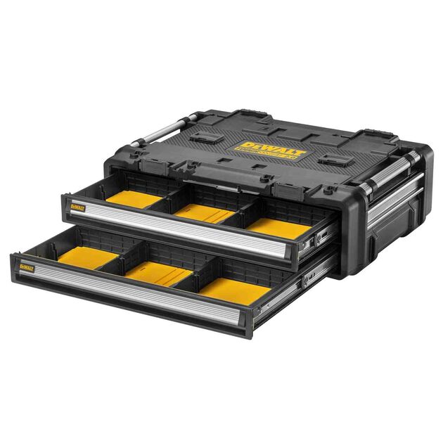 Универсальный ящик TOUGHSYSTEM 2.0 DXL с 2-я шухлядками DeWALT DWST08520-1, фото , изображение 3 | SNABZHENIE.com.ua Универсальный ящик TOUGHSYSTEM 2.0 DXL с 2-я шухлядками DeWALT DWST08520-1, фото , изображение 3 | SNABZHENIE.com.ua